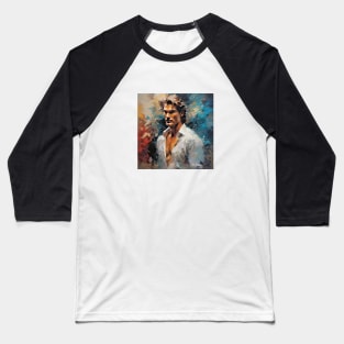 digital impression with Patrick Swayze Baseball T-Shirt